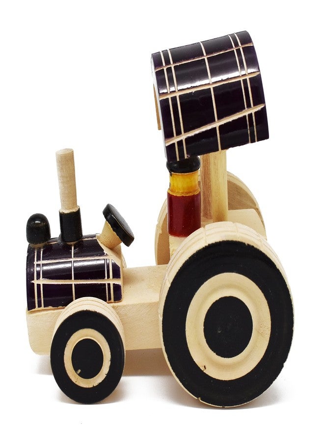 justhandmade Just Handmade Wooden Caterpillar | Tractor-M Pull Along Toy for Kids, Colors May Vary (Combo of 2) - Image 4